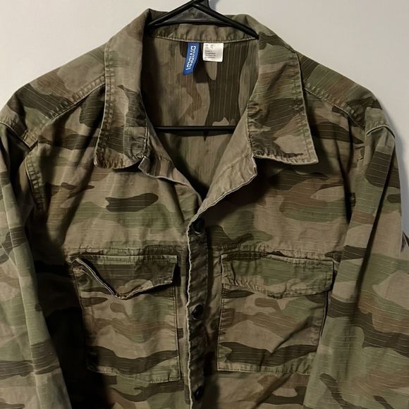 Mens’ H&M Camouflage Shirt/Jacket Size XL - Picture 2 of 5